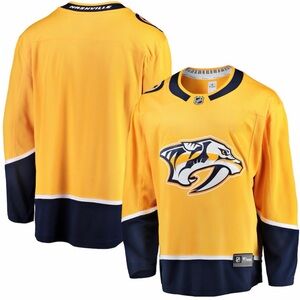 Nashville Predators Jersey 54 Mens Yellow Fight Strap Adidas NWT
